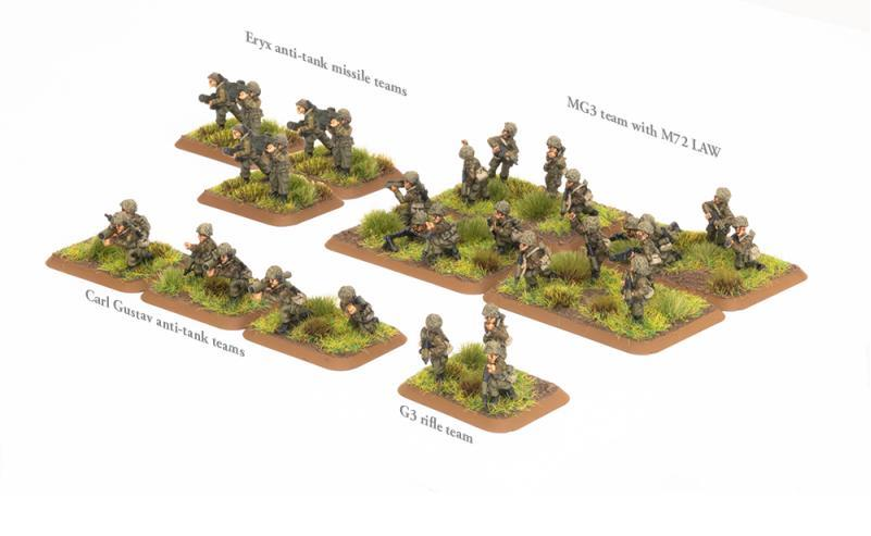 WWIII: Swedish Armoured Rifle Platoon (x32 figures)