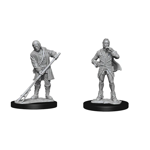 Pathfinder Deep Cuts Unpainted Miniatures Towns People (Farmer/Aristocrat)