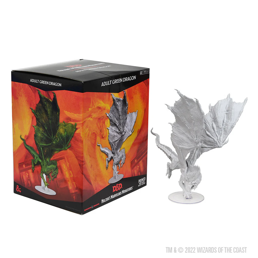 D&D Nolzurs Marvelous Miniatures Unpainted Adult Green Dragon