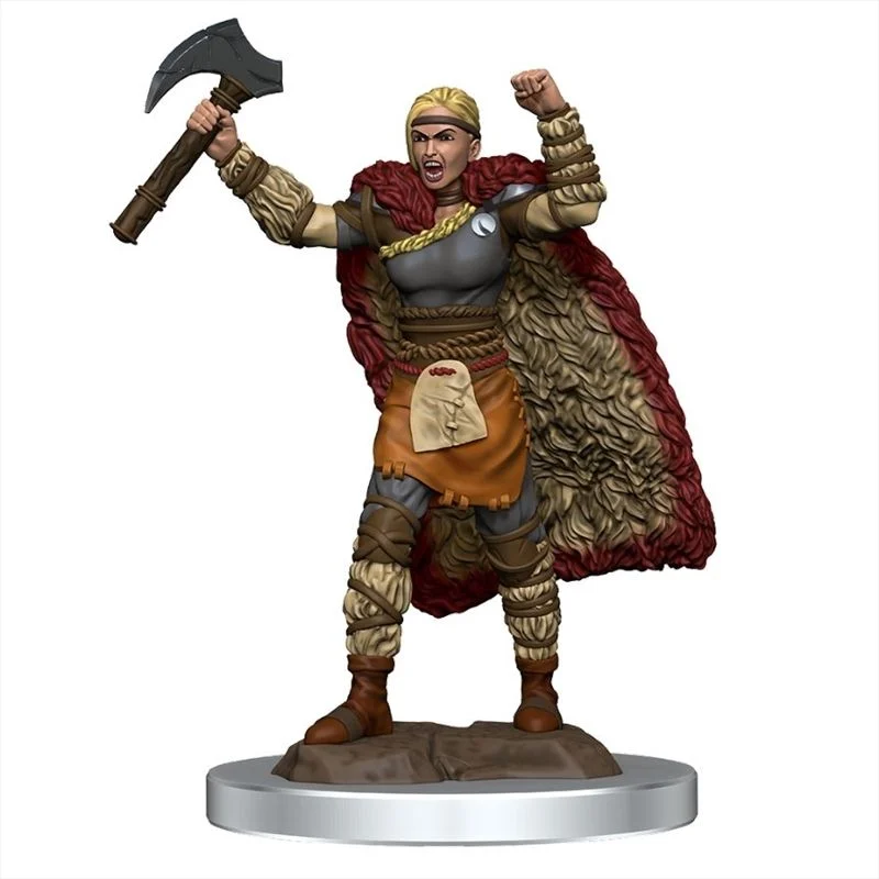 D&D Premium Painted Figures Human Female Barbarian