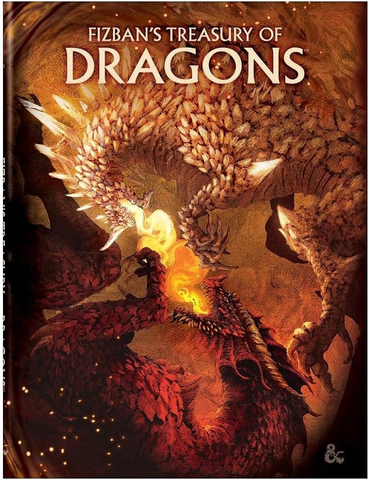 D&D Dungeons & Dragons Fizbans Treasury of Dragons Hardcover Alternative Cover