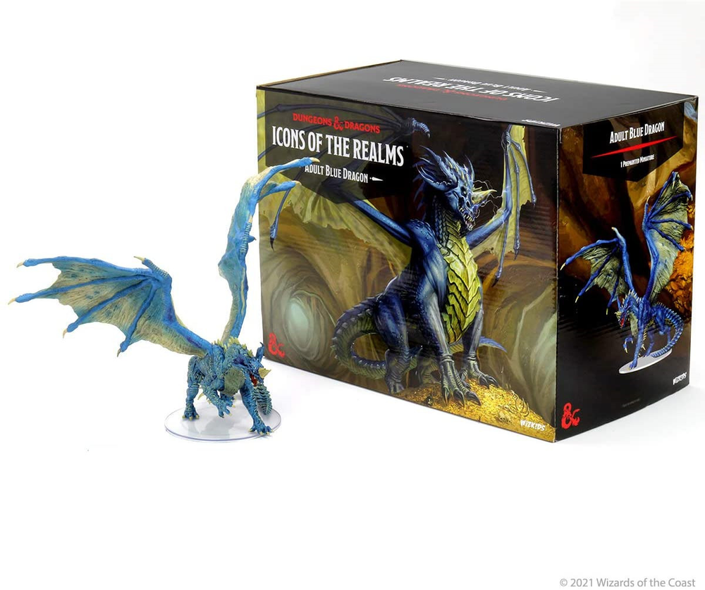 D&D Icons of the Realms Adult Blue Dragon Premium Figure