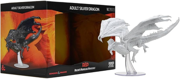 D&D Nolzurs Marvelous Adult Unpainted Silver Dragon