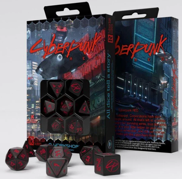 Cyberpunk Red RPG Dice Set