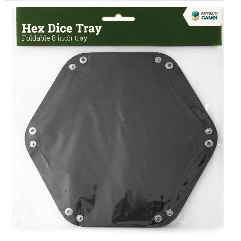 LPG Hex Tray Dice Tray 8" Black