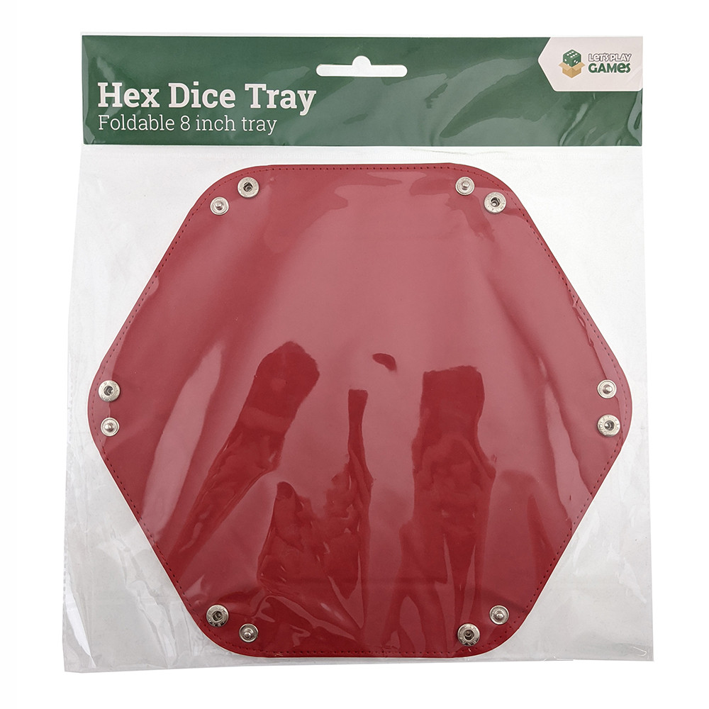 LPG Hex Tray Dice Tray 8" Red