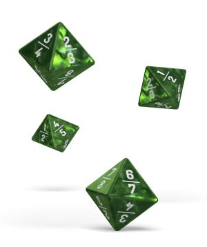 Oakie Doakie Dice D8 Marble GOYF 18mm Green