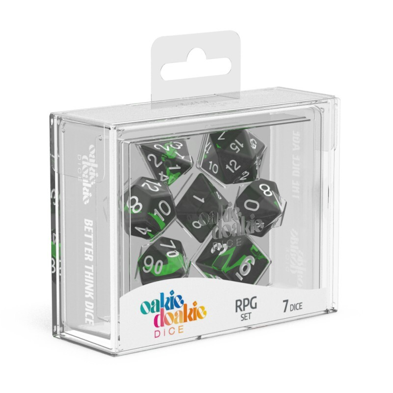 Oakie Doakie Dice RPG Set - Enclave Emerald