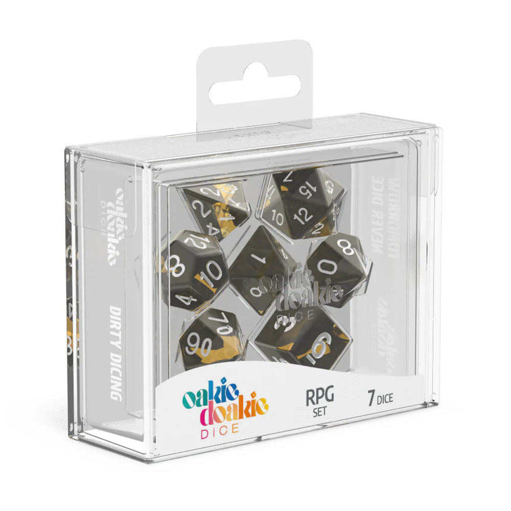 Oakie Doakie Dice RPG Set Enclave - Amber