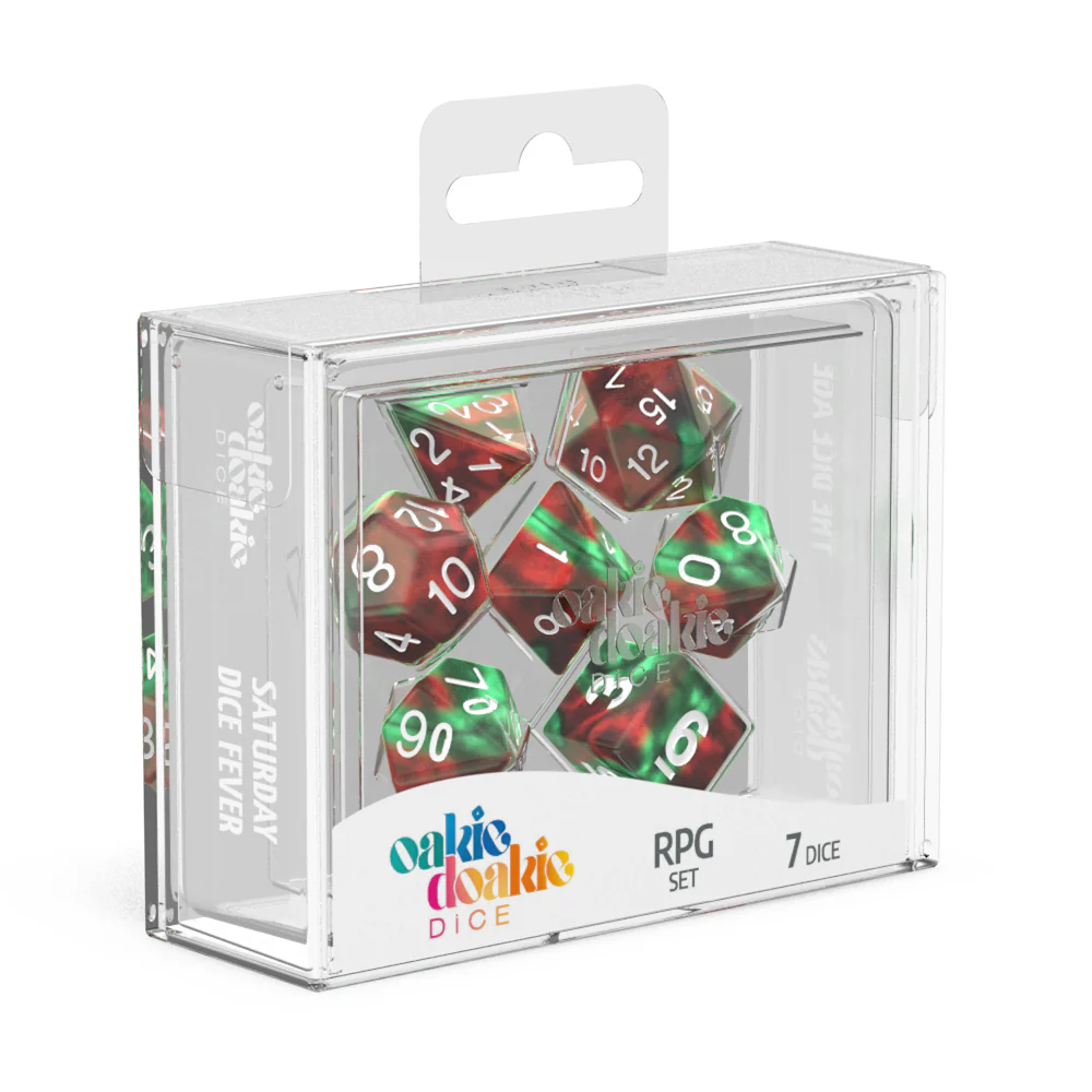 Oakie Doakie Dice RPG Set GemiDice - Bloody Jungle