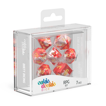 Oakie Doakie Dice RPG Set GemiDice - Red Sky