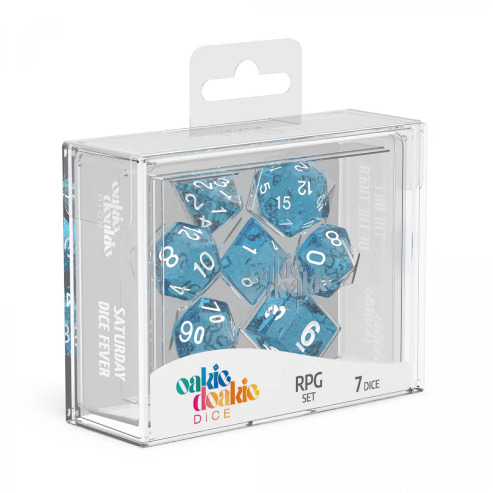 Oakie Doakie RPG Dice - Blue Speckle