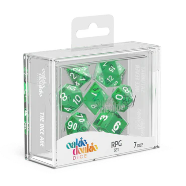 Oakie Doakie RPG Dice - Green Translucent