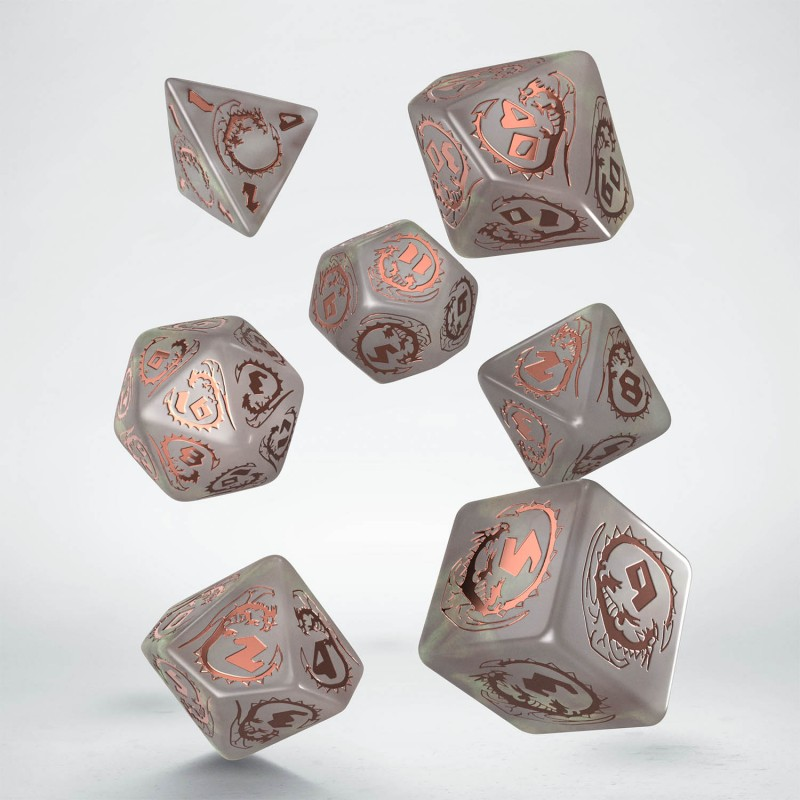 Q Workshop Dragons Dice Set: Quartz Dice Set 7