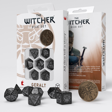 Q Workshop The Witcher Dice Set Geralt - Silver Sword
