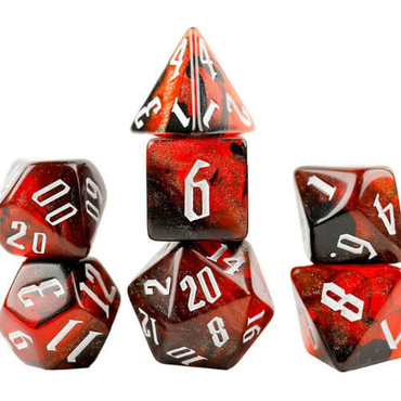 Sirius Dice - Cherry Nebula Dice Set 7