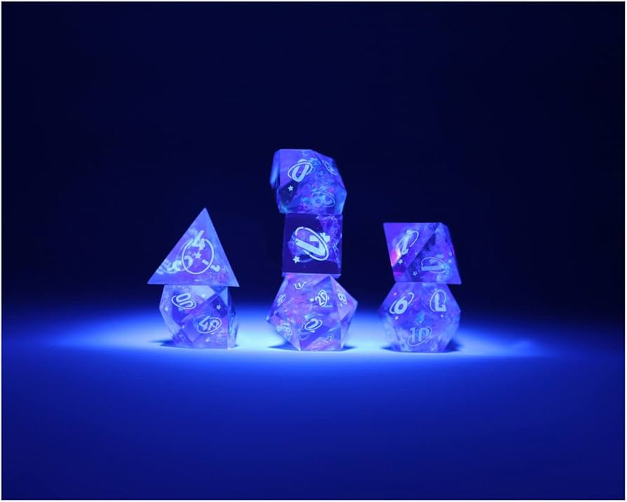 Sirius Dice - Purple Cloak & Dagger Dice Set 7