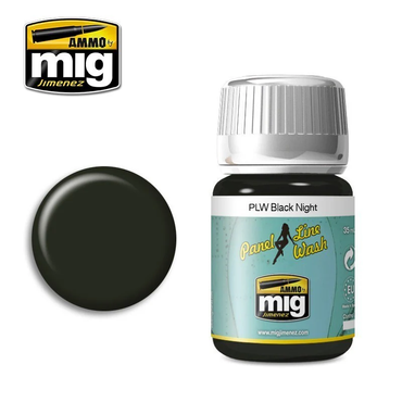 Ammo by MIG: Panel Line Wash Black Night 35ml
