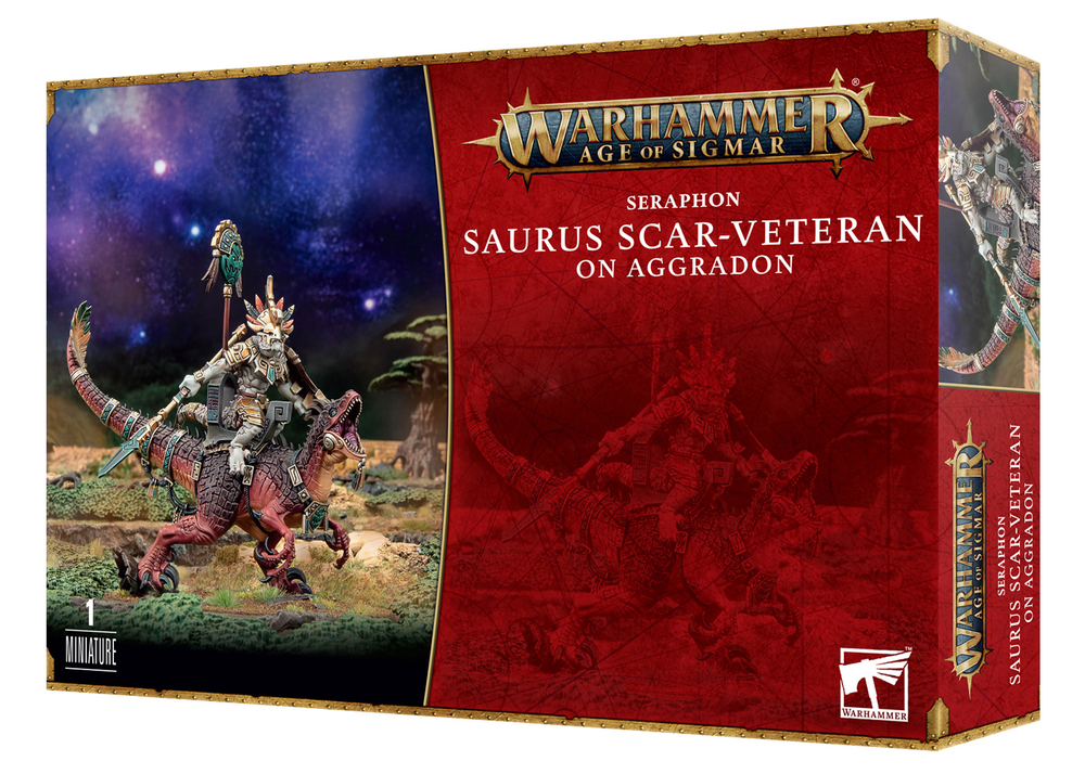 88-24 Seraphon: Saurus Scar-Veteran on Aggradon