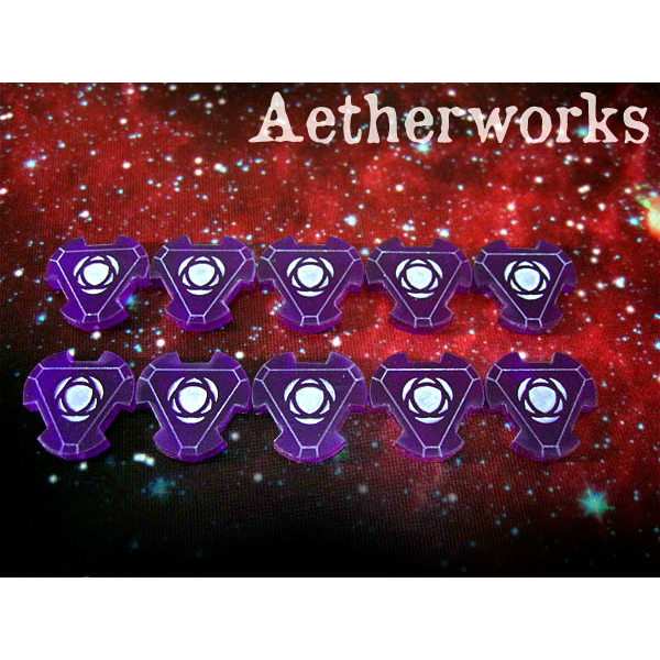 Aetherworks X-Wing Energy Tokens (10) - Purple