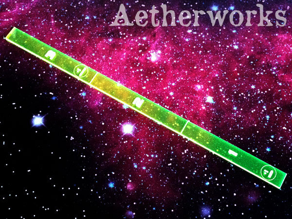 Aetherworks X-Wing Range Ruler- Florescent Green