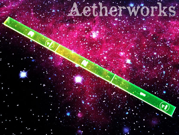 Aetherworks X-Wing Range Ruler- Florescent Green