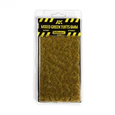 AK Interactive Vegetation: Mixed Green Tufts 6mm