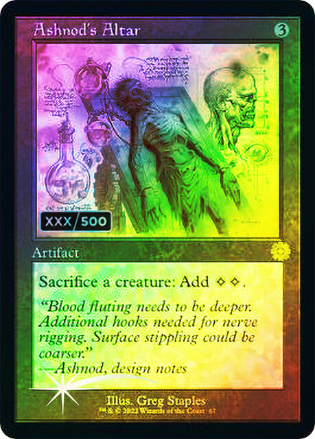 Ashnod's Altar (Retro Schematic) (Serialized) [The Brothers' War Retro Artifacts]
