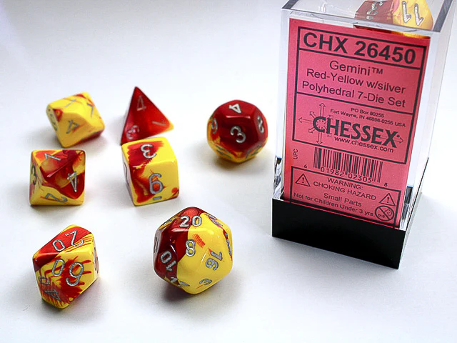 CHX 26450 Gemini Red Yellow/Silver 7-Die Set