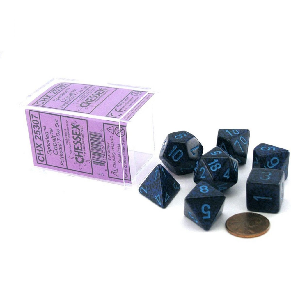 Chessex: Speckled Cobalt 7-die Set