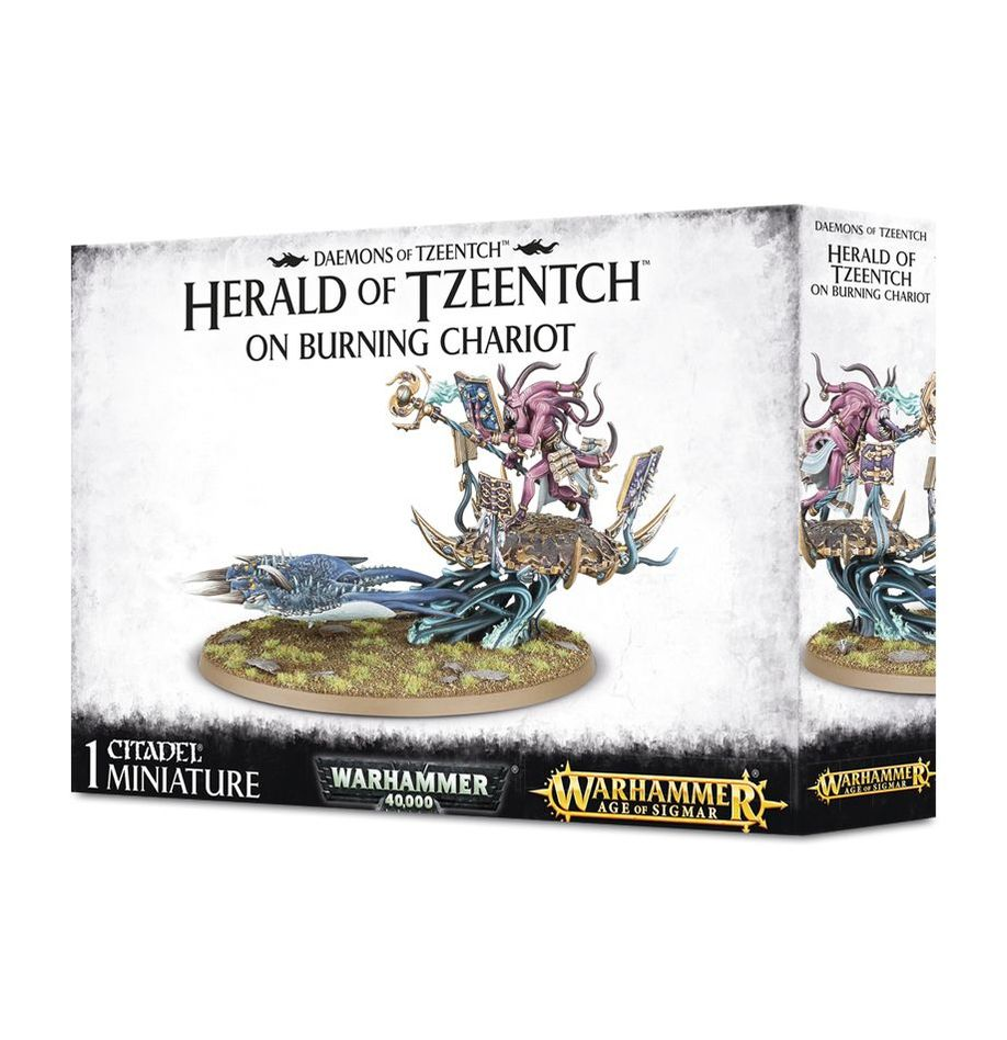 Exalted Flamer of Tzeentch / Fateskimmer, Herald of Tzeentch on Burning Chariot
