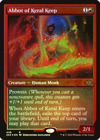 Abbot of Keral Keep (Foil Etched) [Double Masters 2022]