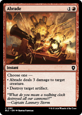Abrade [Bloomburrow Commander]