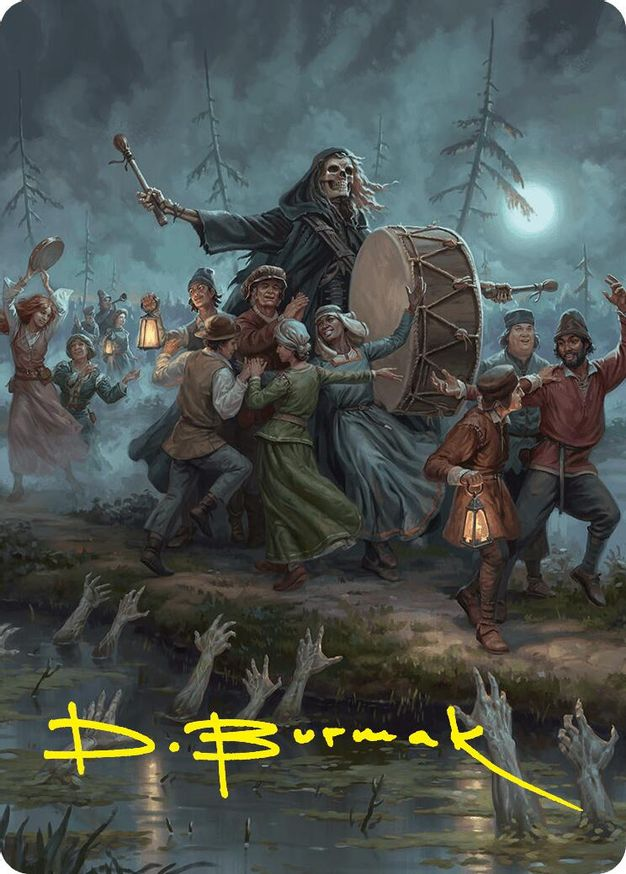 Abyssal Harvester Art Card (34/54) (Gold-Stamped Signature) [Foundations Art Series]