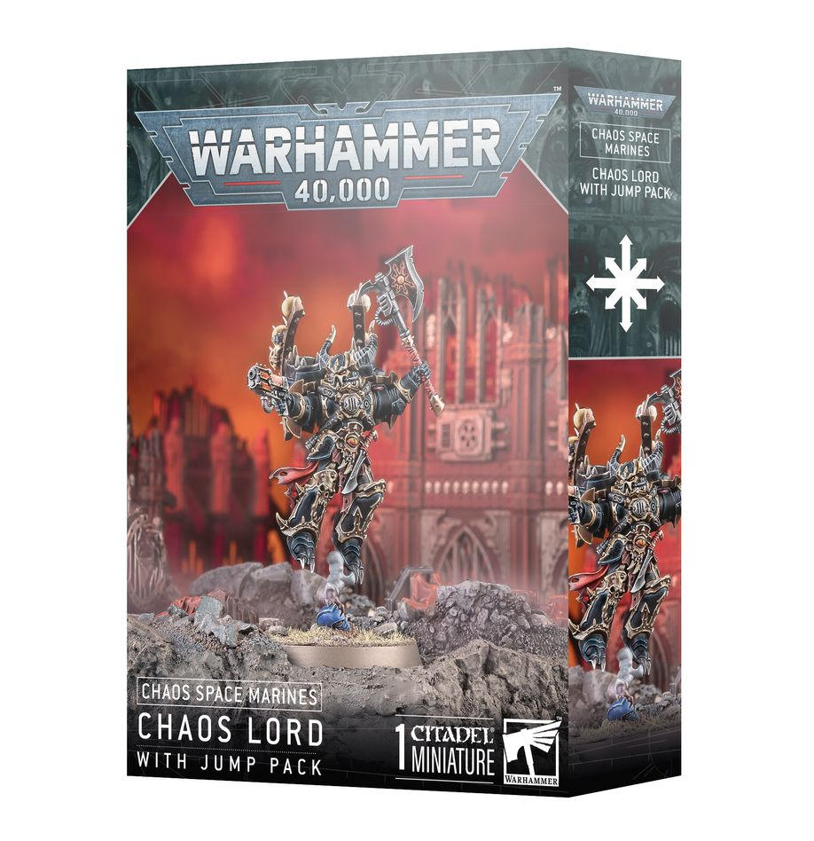43-101 Warhammer 40k: Chaos Space Marines: Chaos Lord with Jump Pack