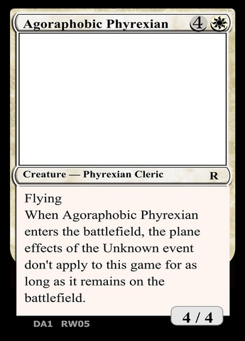 Agoraphobic Phyrexian [Unknown Event]