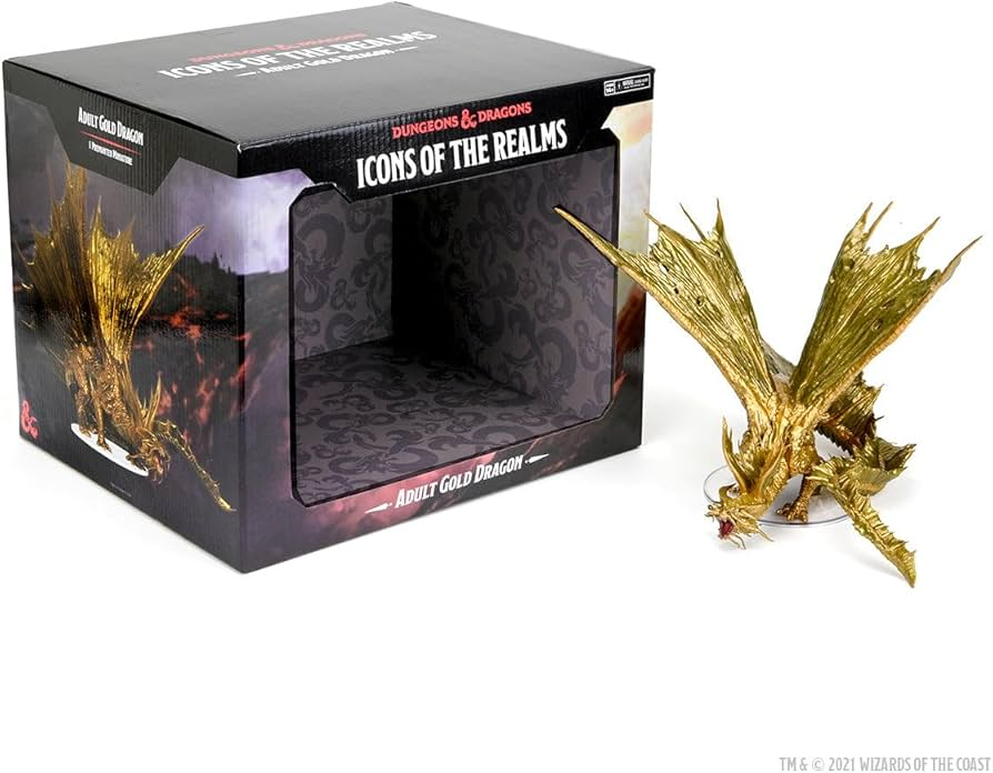 Dungeons & Dragons Adult Gold Dragon Premium Figure