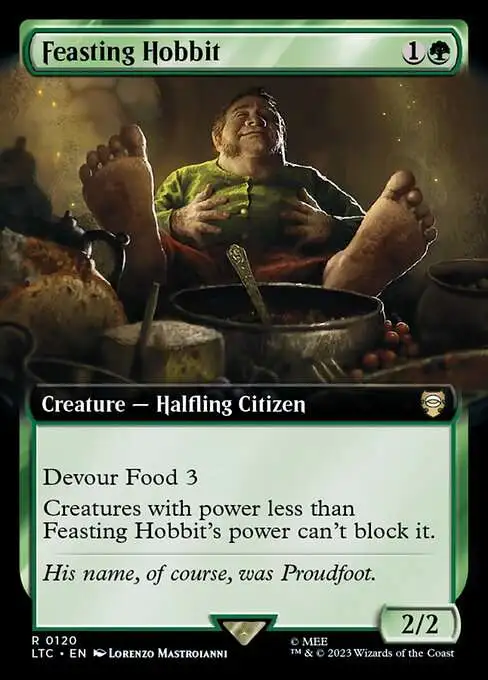 Feasting Hobbit (Extended Art) [The Lord of the Rings: Tales of Middle-Earth Commander]