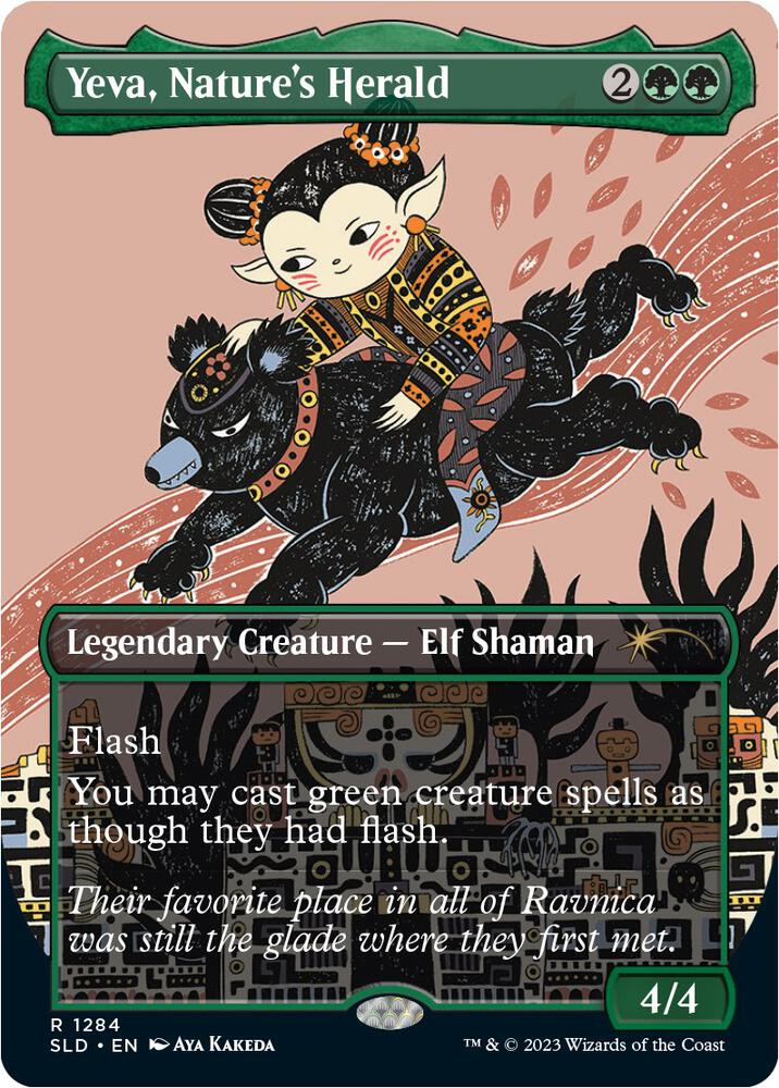 Yeva, Nature's Herald (Borderless) [Secret Lair Drop Series]