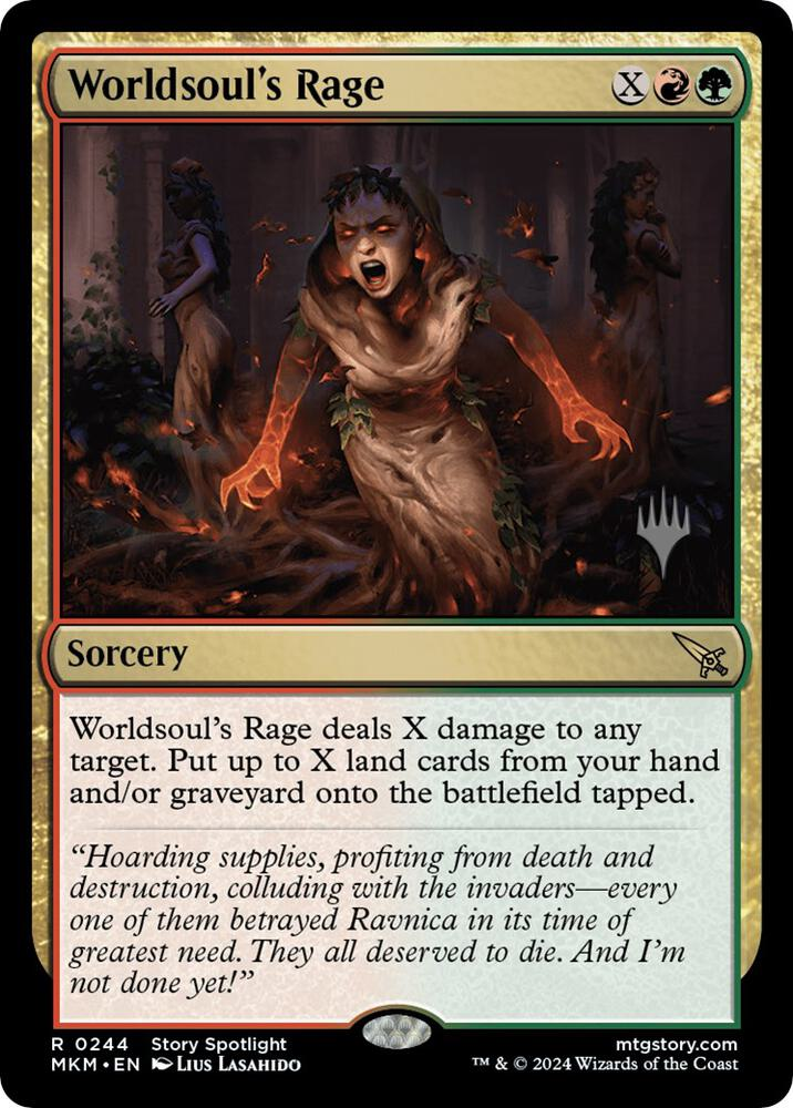 Worldsoul's Rage [Murders at Karlov Manor Prerelease Promos]