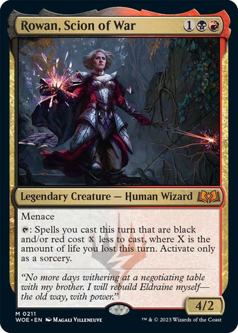 Rowan, Scion of War [Wilds of Eldraine]