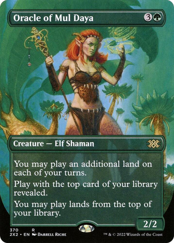 Oracle of Mul Daya (Borderless Alternate Art) [Double Masters 2022]