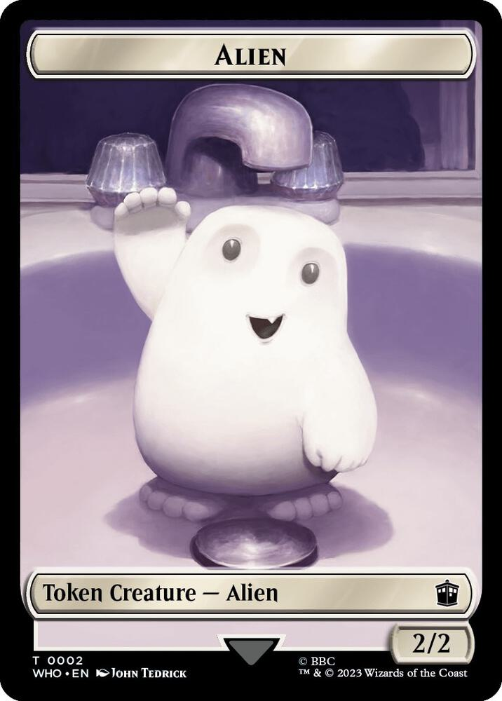 Alien // Clue (0023) Double-Sided Token [Doctor Who Tokens]