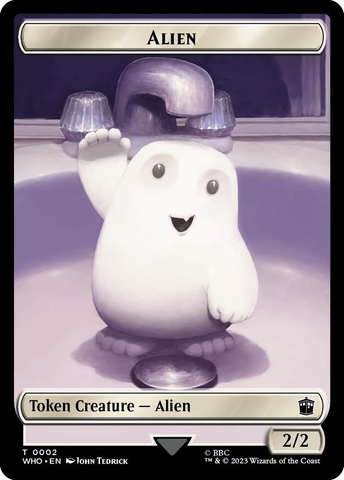 Alien // Cyberman Double-Sided Token [Doctor Who Tokens]