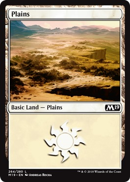 MTG Lands Pack - Plains: M19