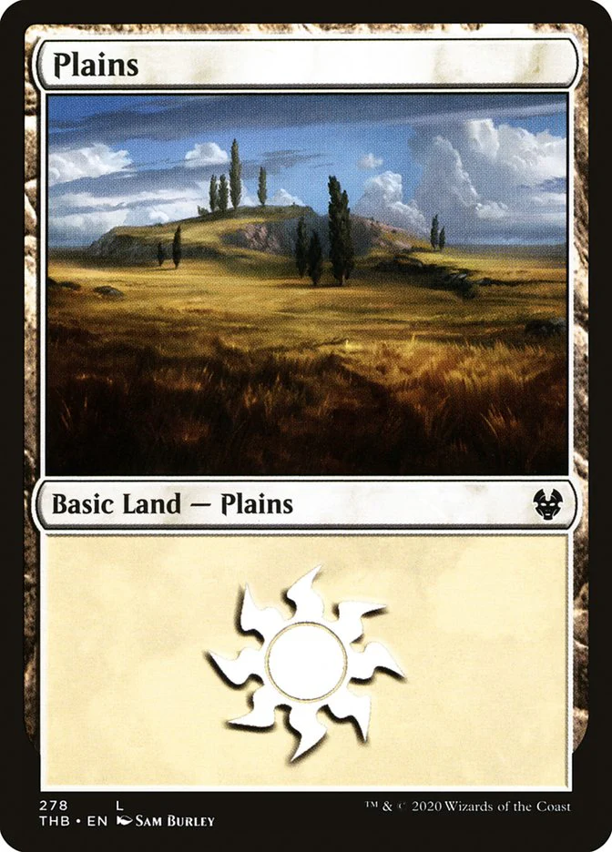 MTG Lands Pack - Plains: Theros Beyond Death