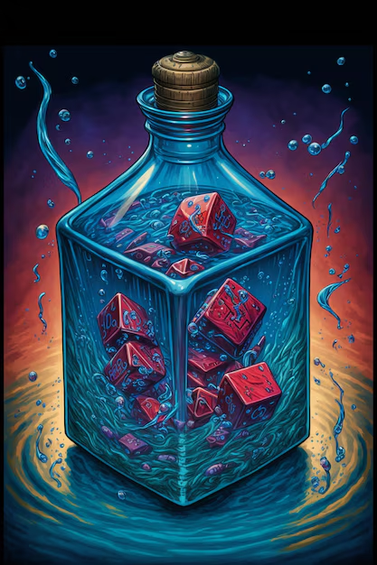 RPG Dice Bottle