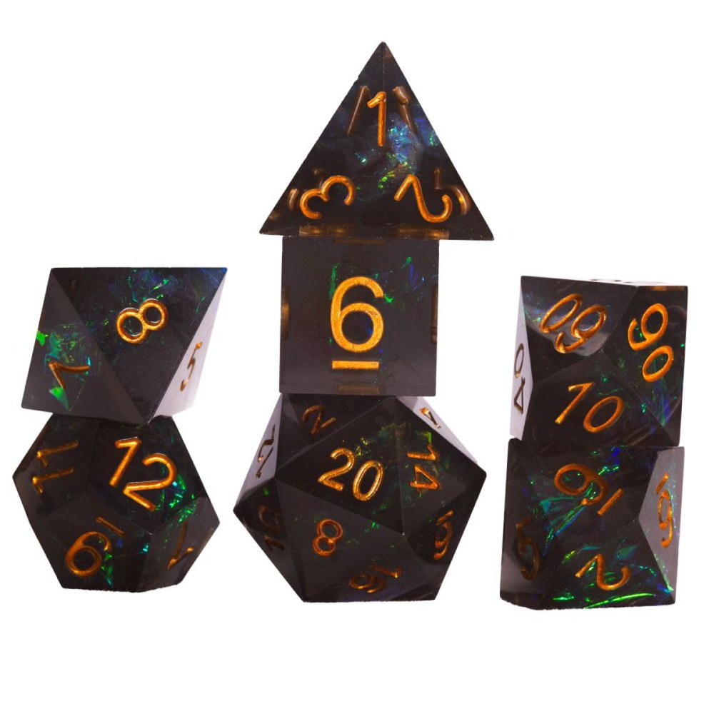 Sirius Dice: Sharp Night Fairy Dice Set 7