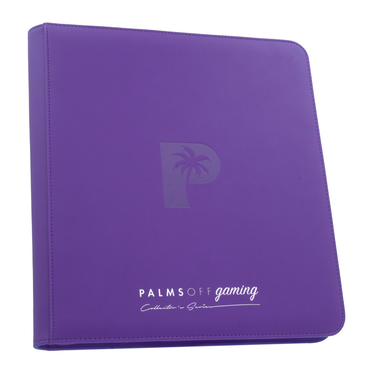Palms Off Gamming - Collector's Series 12 Pocket Zip Trading Card Binder - Purple