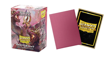 Dragon Shield: Sleeves – Matte Dual – Anniversary Special Edition: Red Gold